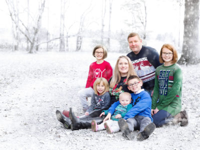 Late Fall & Snowy Family Portraits at Silver Springs