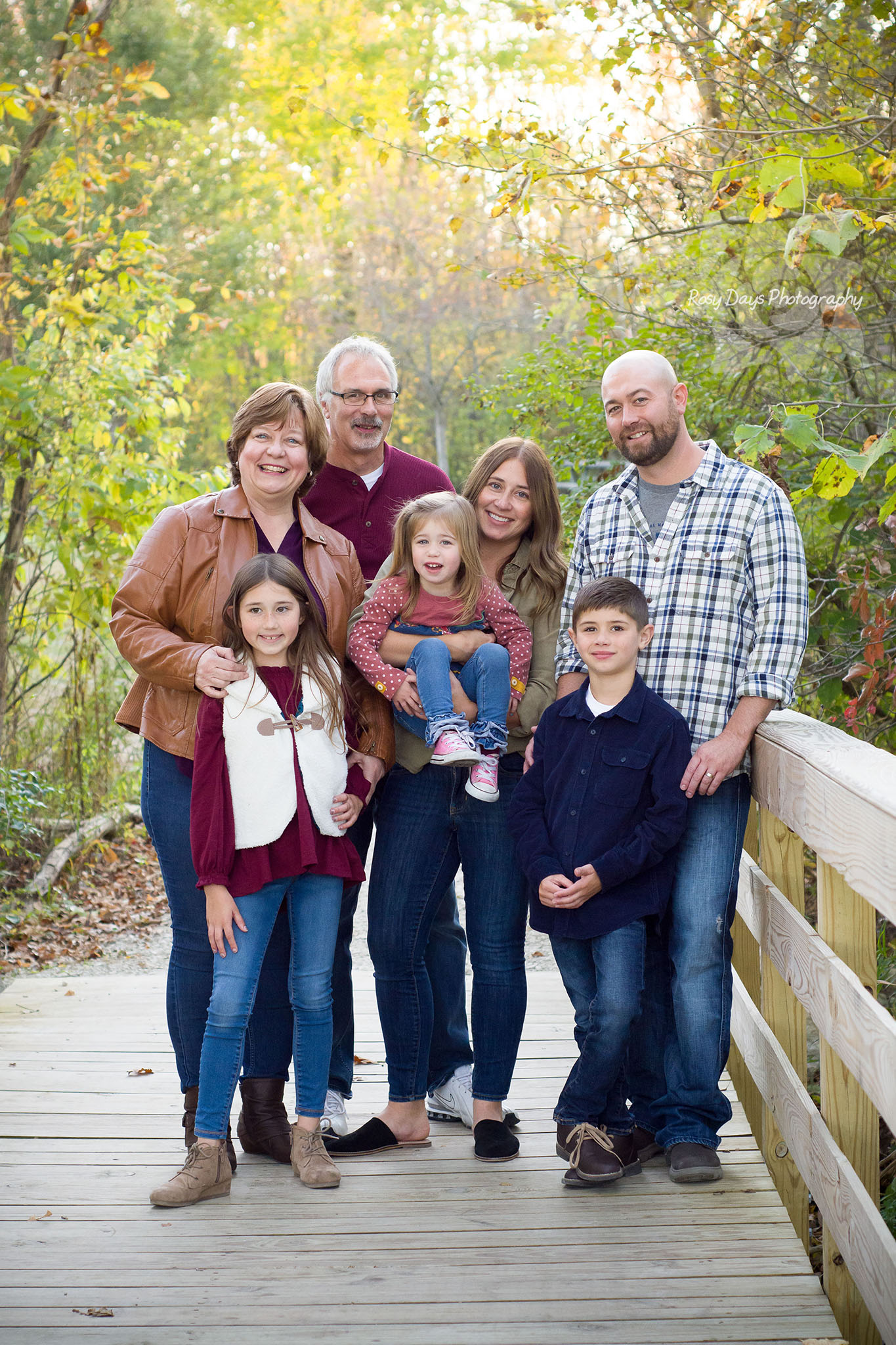 Fall Family Portraits With Grandparents Rosy Days Photography